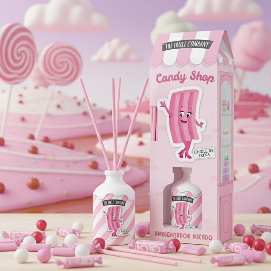 Mikado Chewing Gum Fraise Candy Shop