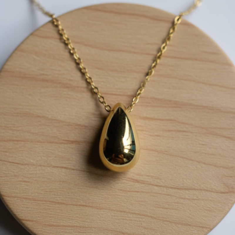 Collier Goutte d'Or Éclatante