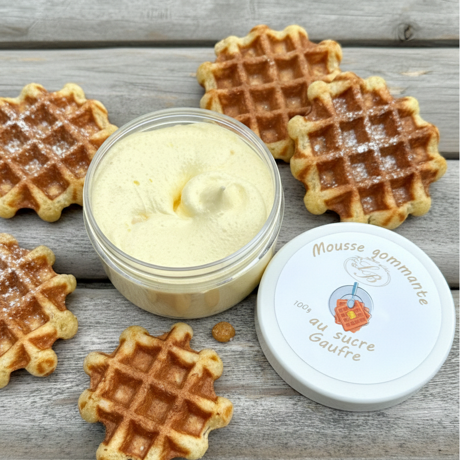 Gelato Moussant Exfoliant – Gaufre Sucrée