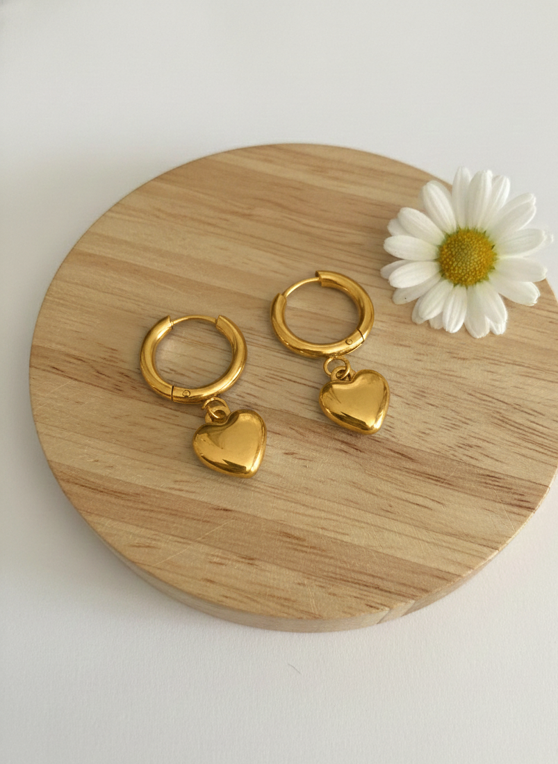 Boucles d'oreilles CLARA doré ou argenté