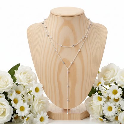 collier en forme Y doré Lumira