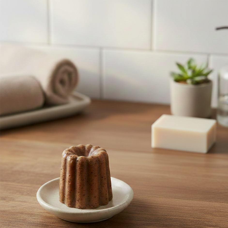 Gros cannelé savon exfoliant 60 g Café spéculoos