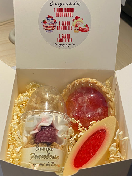 Coffret dessert framboise